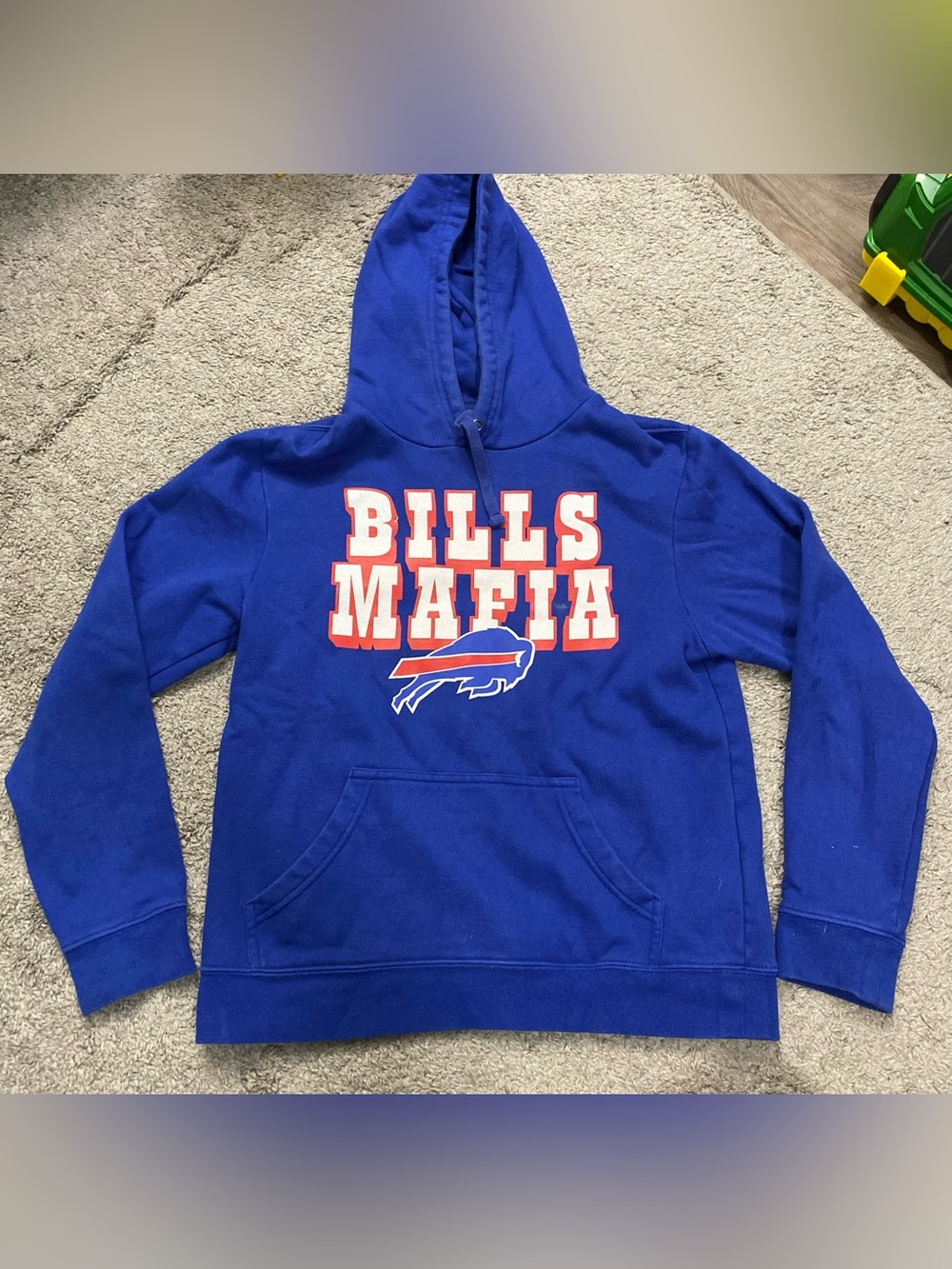 Fanatics Royal Blue Pullover Hoodie with White Logo